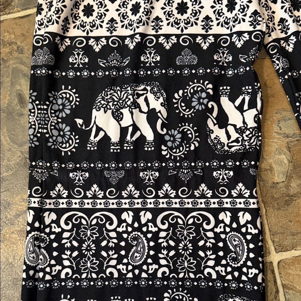 Planet Gold Black and White Wide Leg Pants - Picture 2 of 6
